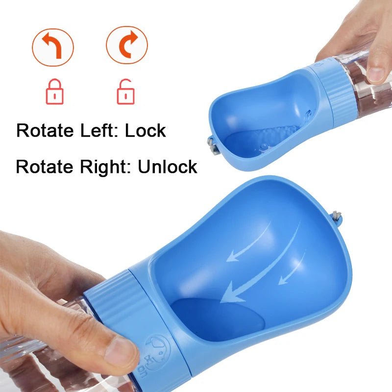 2-in-1 Portable Dog Water Bottle & Food Container