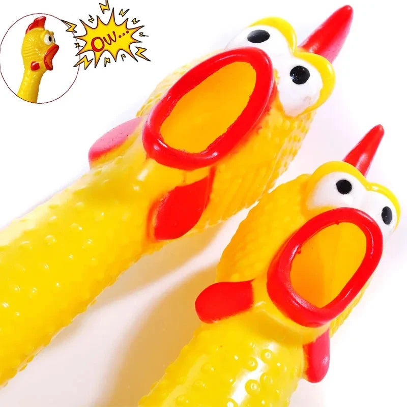 Screaming Chicken Dog Chew Toy