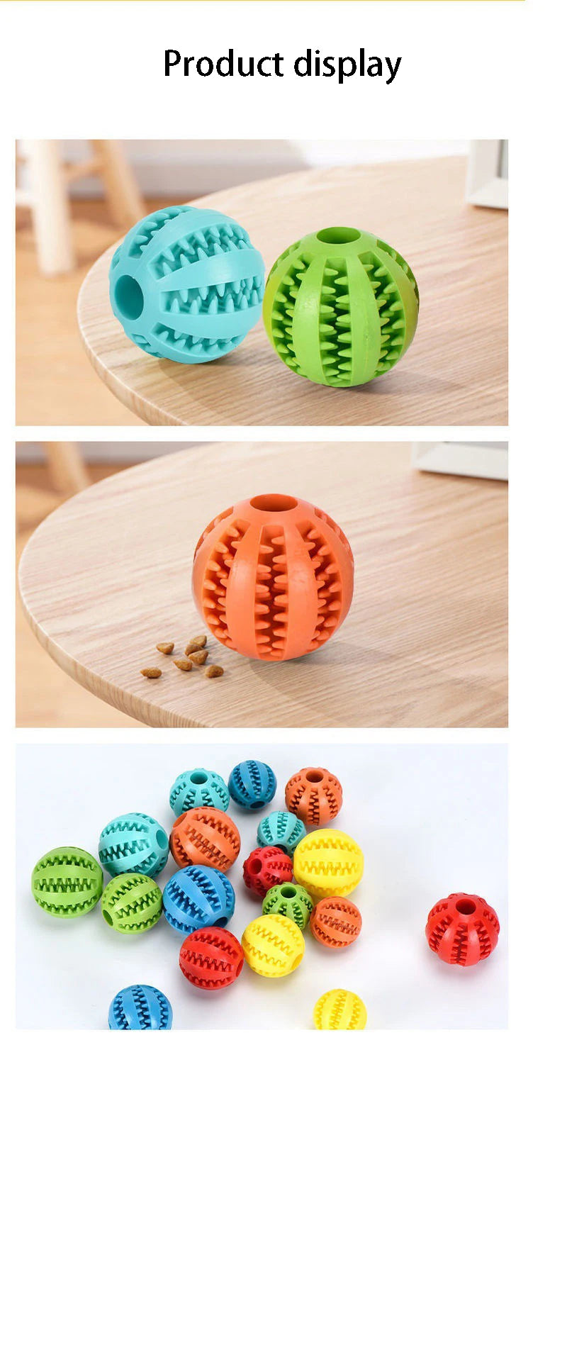 Natural Rubber Dental Treat Ball