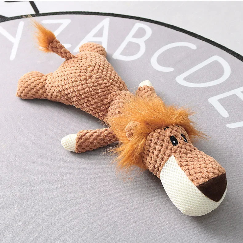 Plush Animal Squeaky Dog Toy