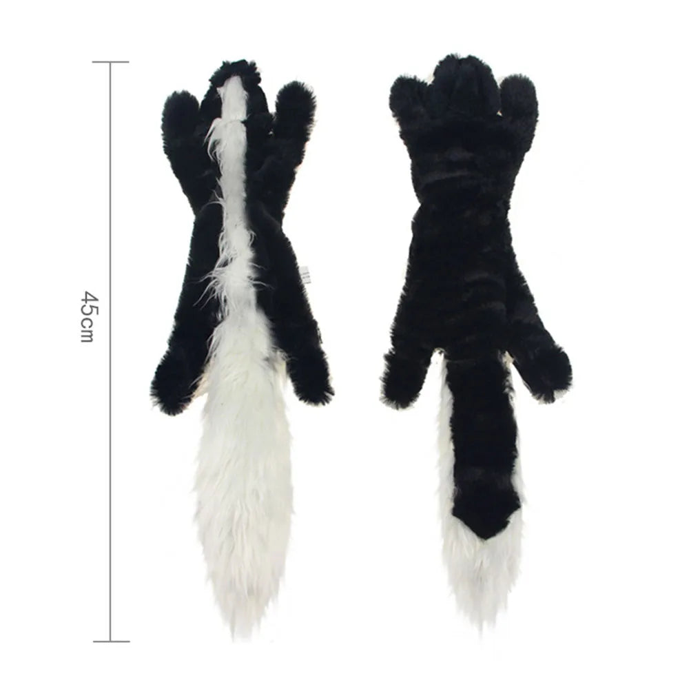 Flat No-Stuffing Squeaky Animal Dog Toy