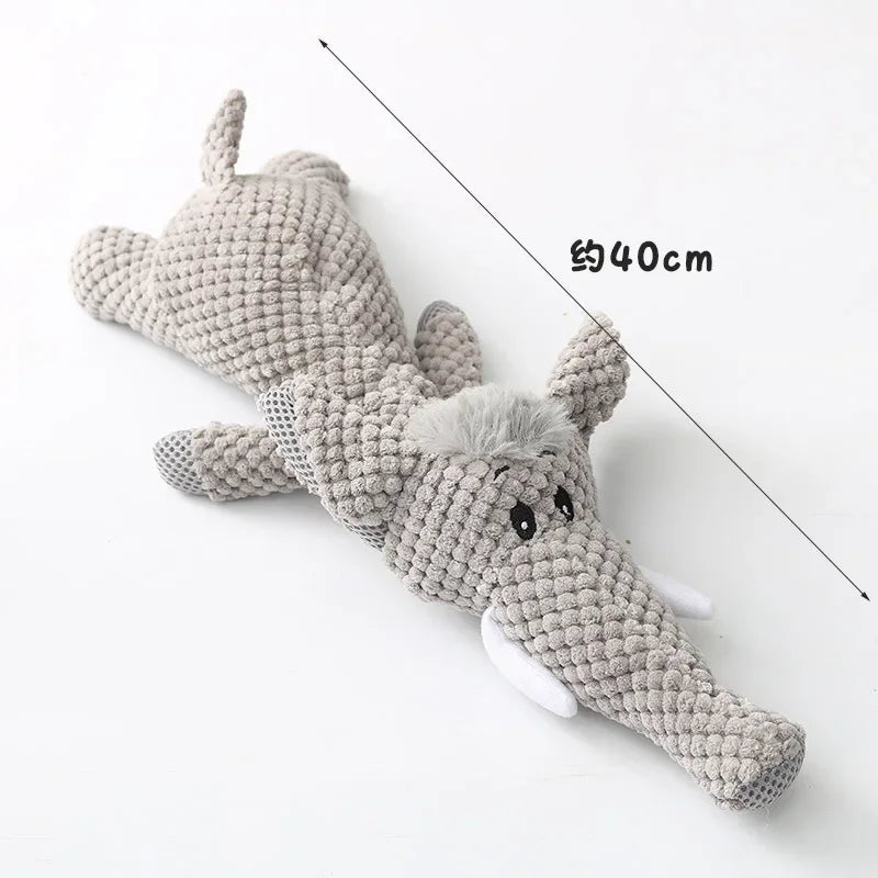 Plush Animal Squeaky Dog Toy