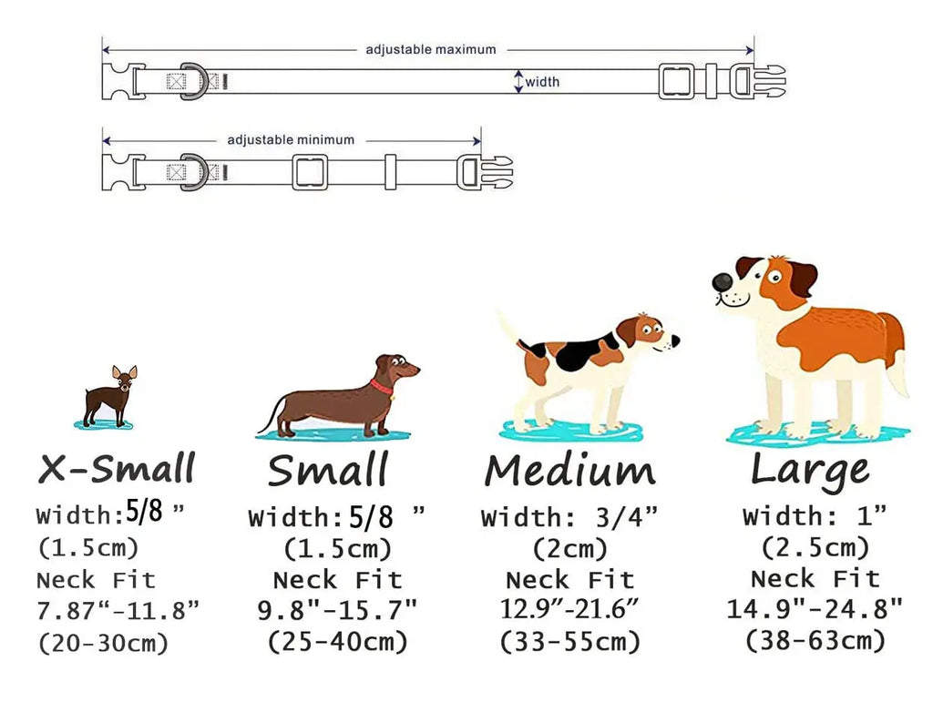 Boho Tribal & Floral Print Dog Collar