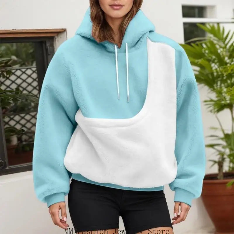 Women's Color Block Pet Sling Hoodie