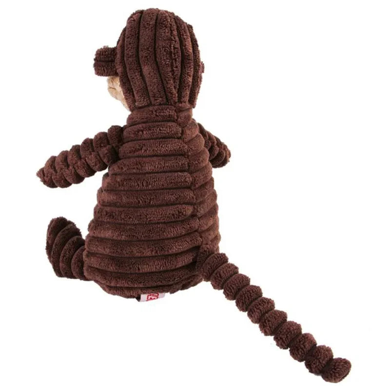 Corduroy Squeaky Plush Animal Dog Toy