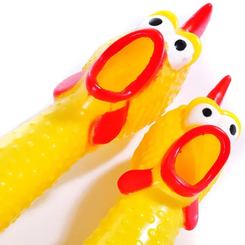 Screaming Chicken Dog Chew Toy