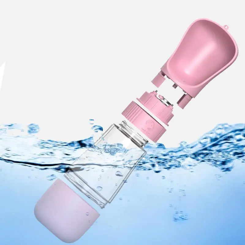 2-in-1 Portable Dog Water Bottle & Food Container