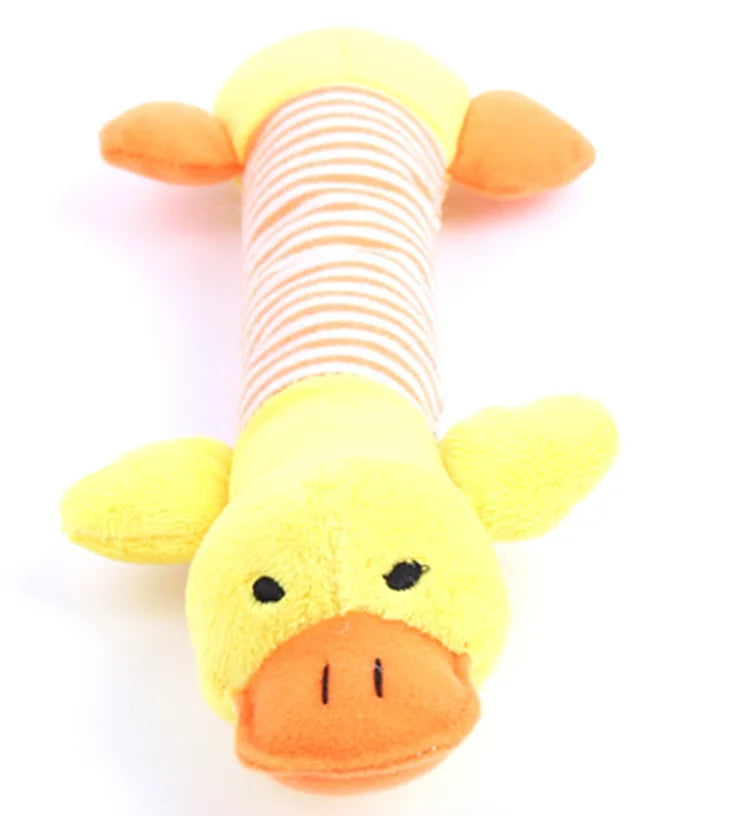Flat No-Stuffing Squeaky Animal Dog Toy