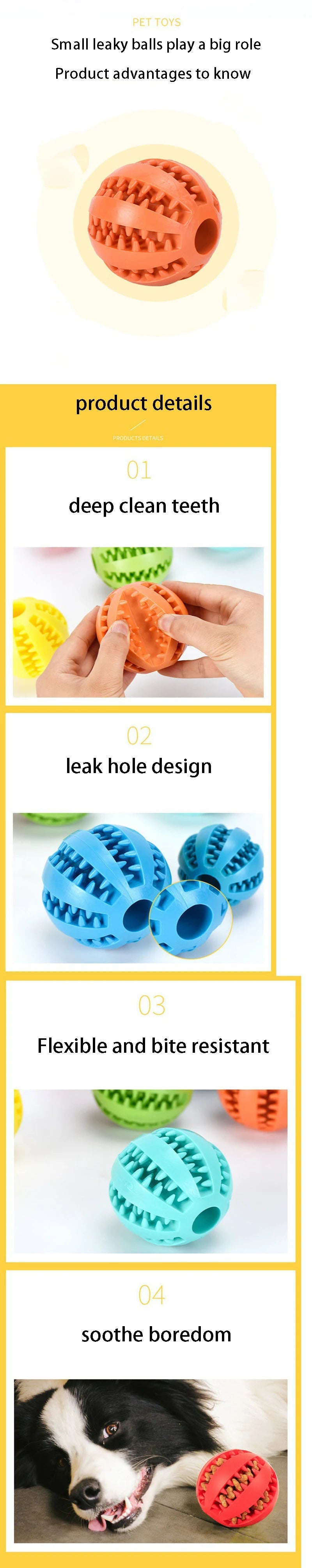 Natural Rubber Dental Treat Ball