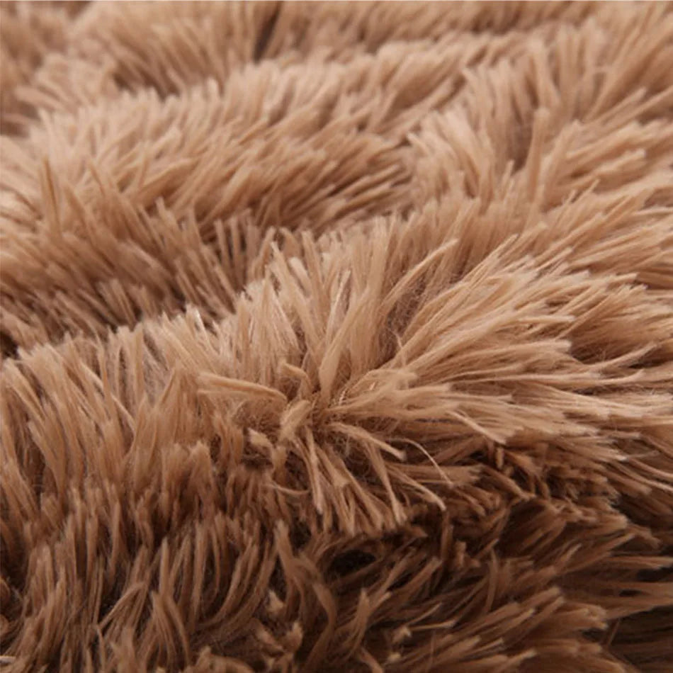Fluffy Plush Pet Blanket & Bed Mat