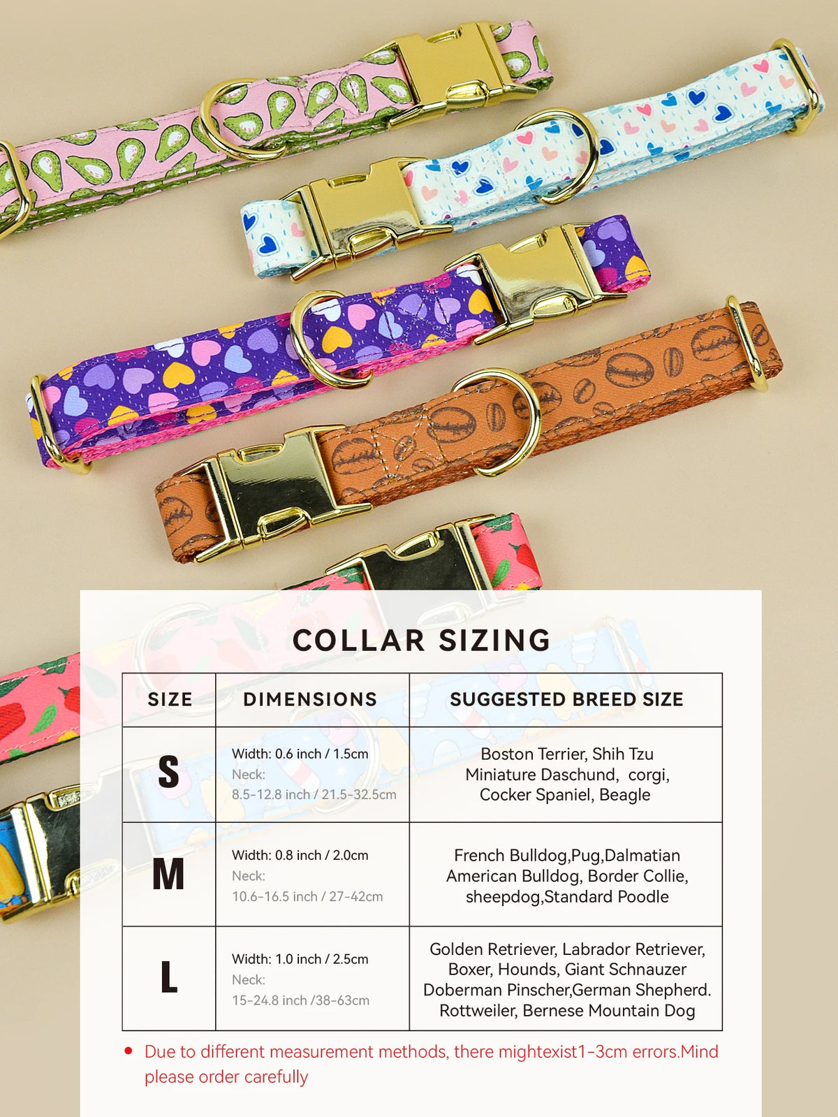 Quick-Release Printed Dog Collar