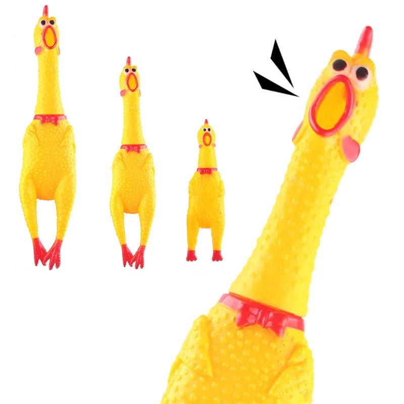 Screaming Chicken Dog Chew Toy