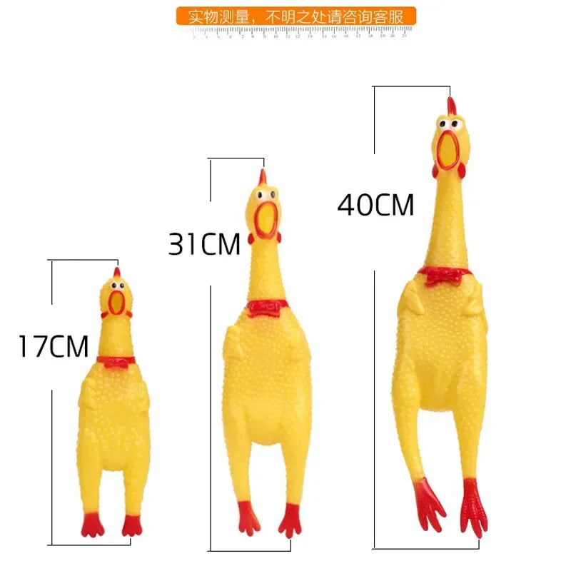 Screaming Chicken Dog Chew Toy
