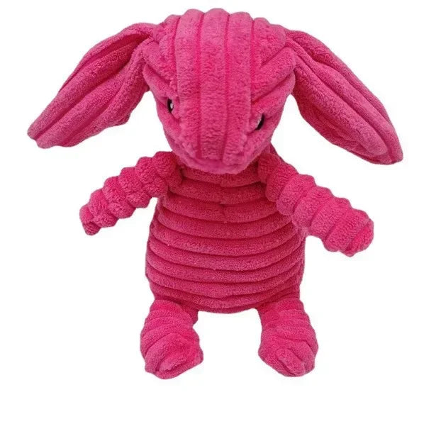 Corduroy Squeaky Plush Animal Dog Toy