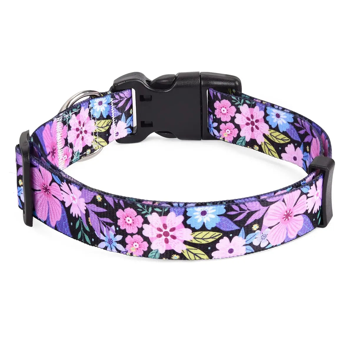 Boho Tribal & Floral Print Dog Collar