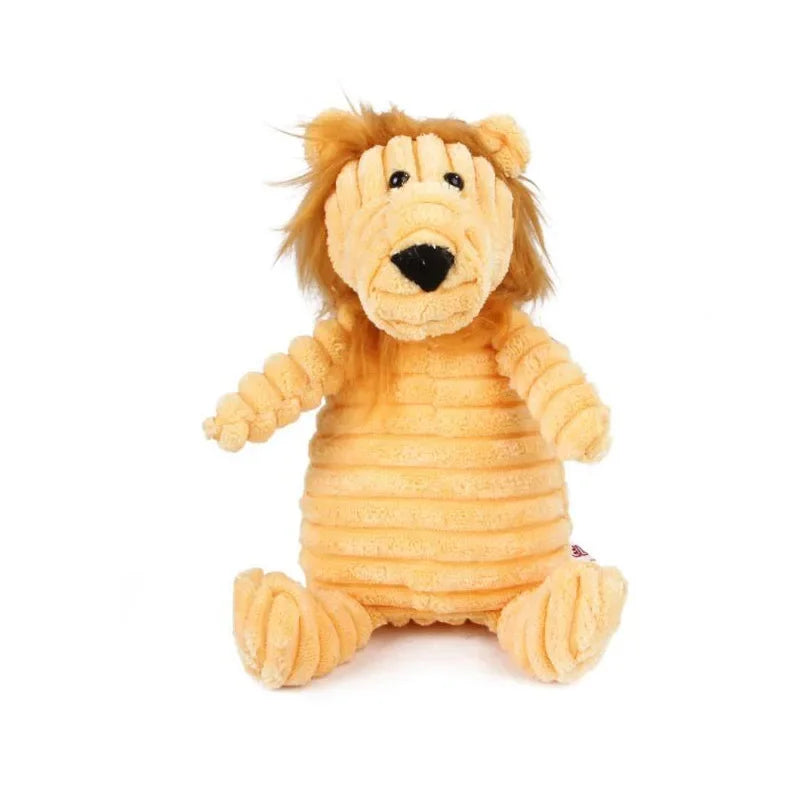 Corduroy Squeaky Plush Animal Dog Toy