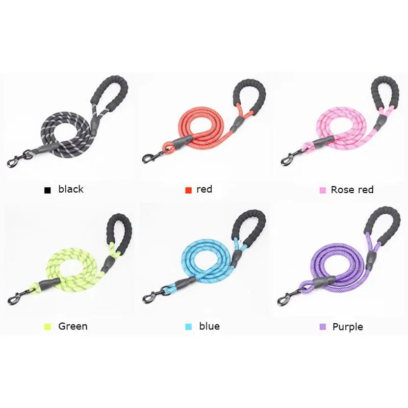 Reflective Dog Leash with Padded Handle