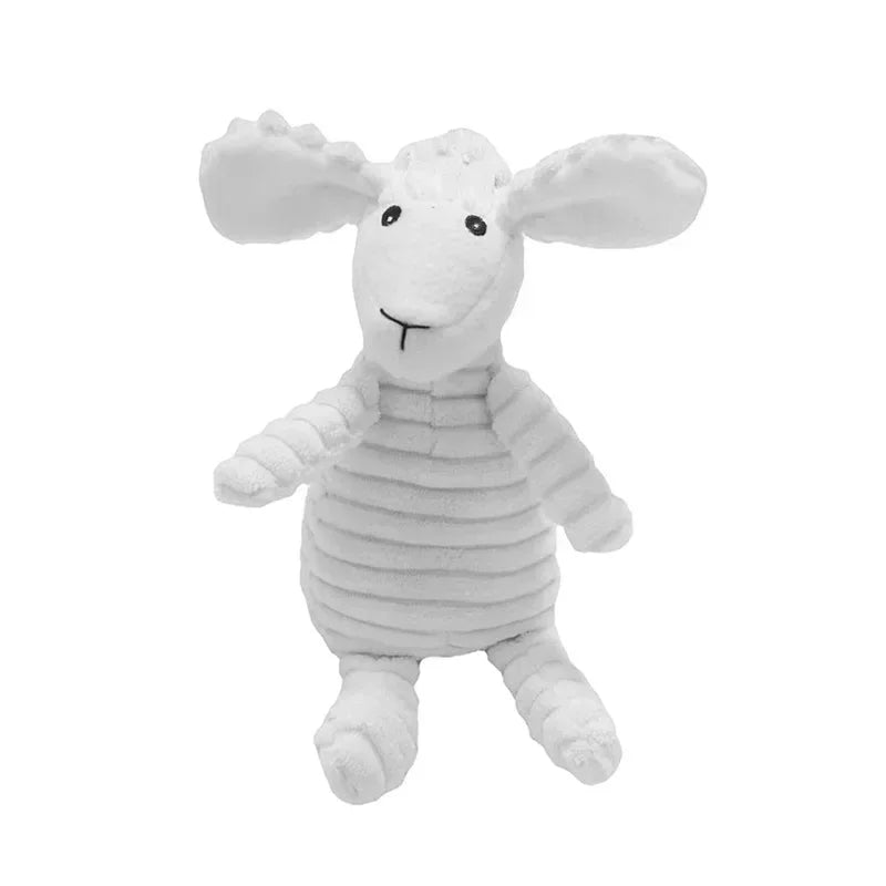 Corduroy Squeaky Plush Animal Dog Toy
