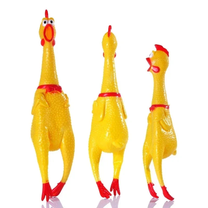 Screaming Chicken Dog Chew Toy