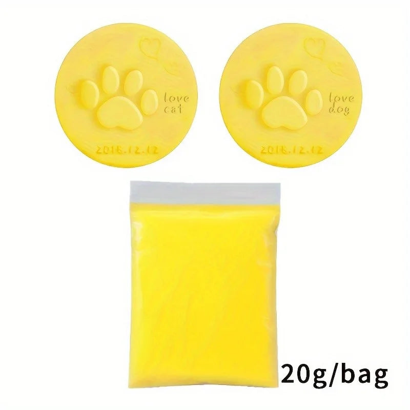 Pet Paw Print Keepsake Clay Kit