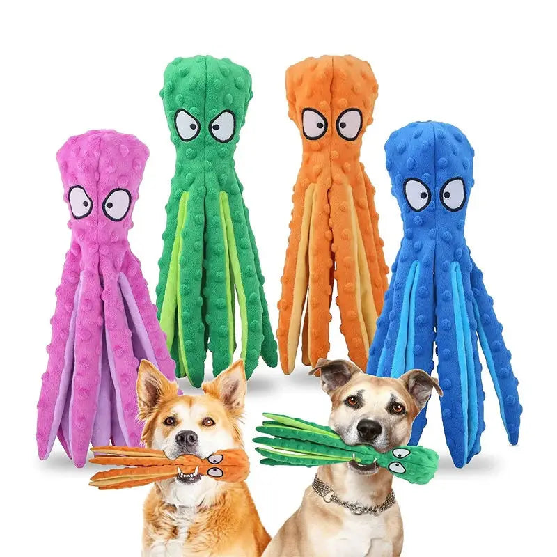 No-Stuff Squeaky Octopus Puzzle Toy