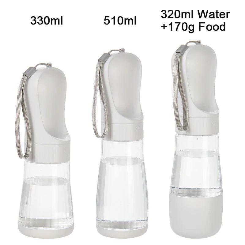 2-in-1 Portable Dog Water Bottle & Food Container