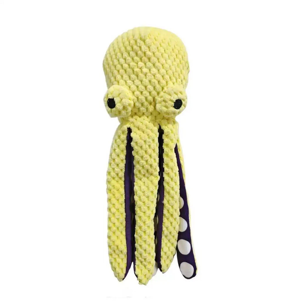 Squeaky Octopus Plush Dog Toy