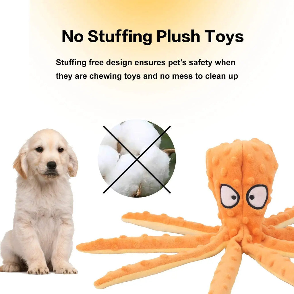 No-Stuff Squeaky Octopus Puzzle Toy