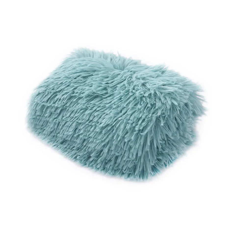 Fluffy Plush Pet Blanket & Bed Mat