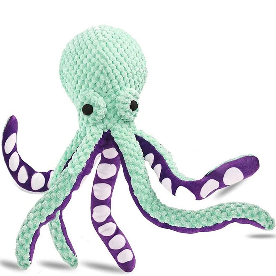Squeaky Octopus Plush Dog Toy