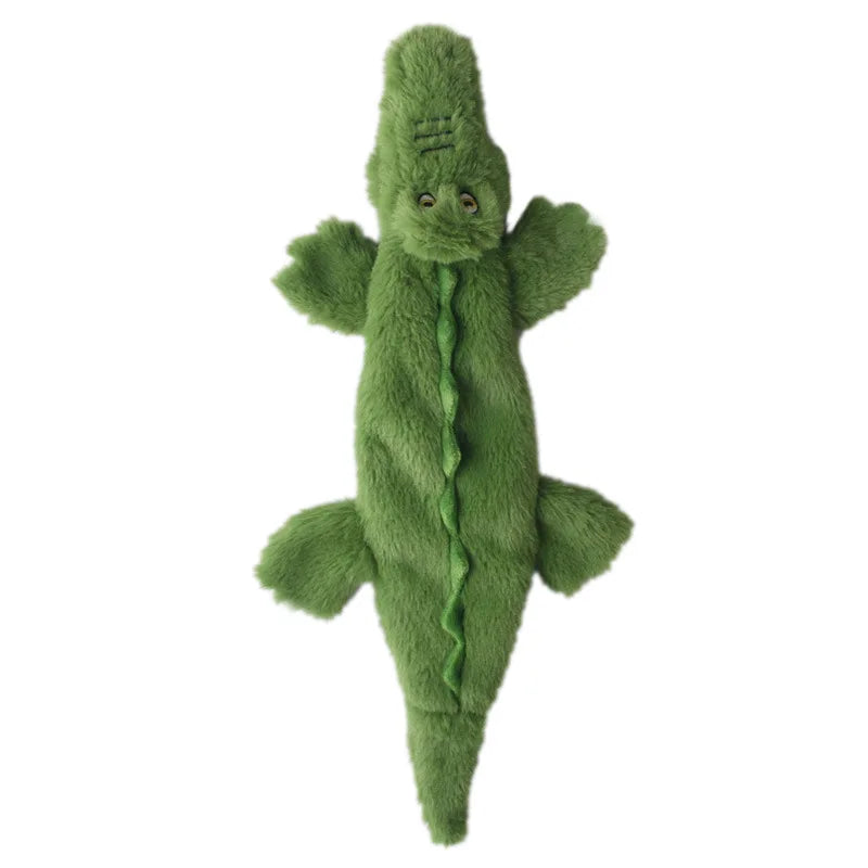 Flat No-Stuffing Squeaky Animal Dog Toy
