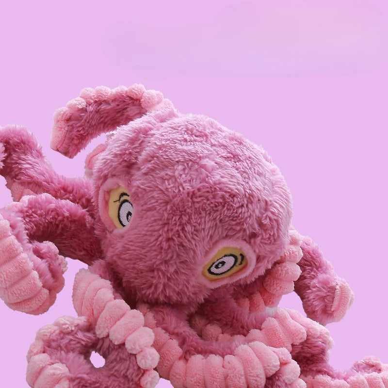 Octopus Buddy Plush Dog Toy — Bite-Resistant Interactive Toy for Small & Large Dogs