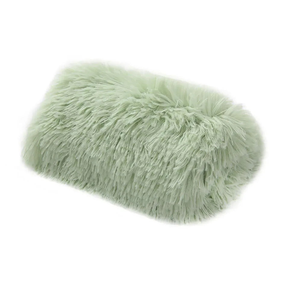 Fluffy Plush Pet Blanket & Bed Mat