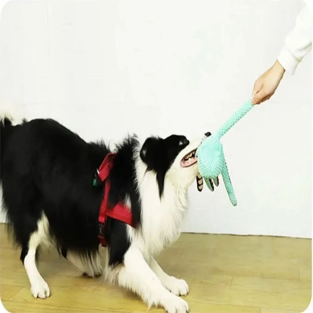 Squeaky Octopus Plush Dog Toy