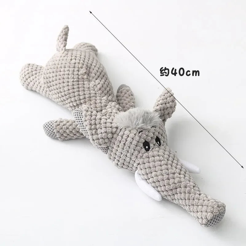 Plush Animal Squeaky Dog Toy