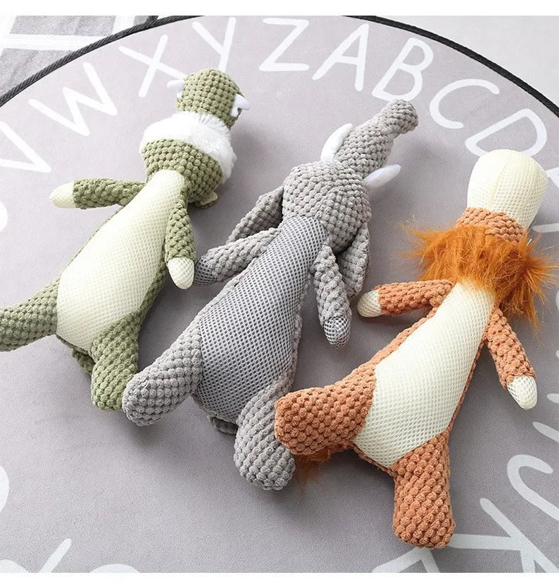 Plush Animal Squeaky Dog Toy