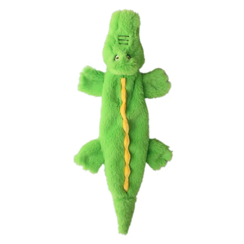 Flat No-Stuffing Squeaky Animal Dog Toy