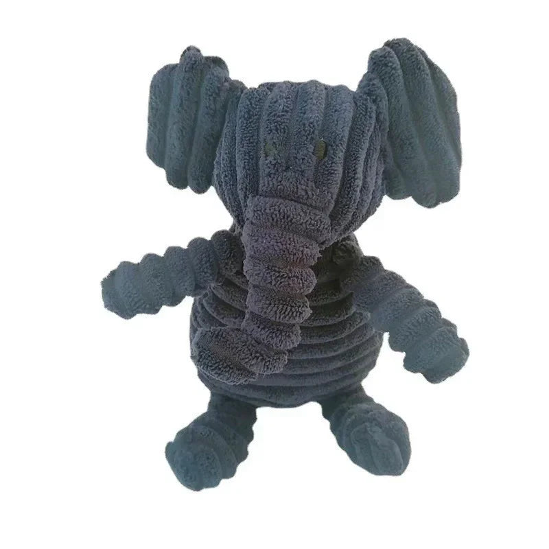 Corduroy Squeaky Plush Animal Dog Toy