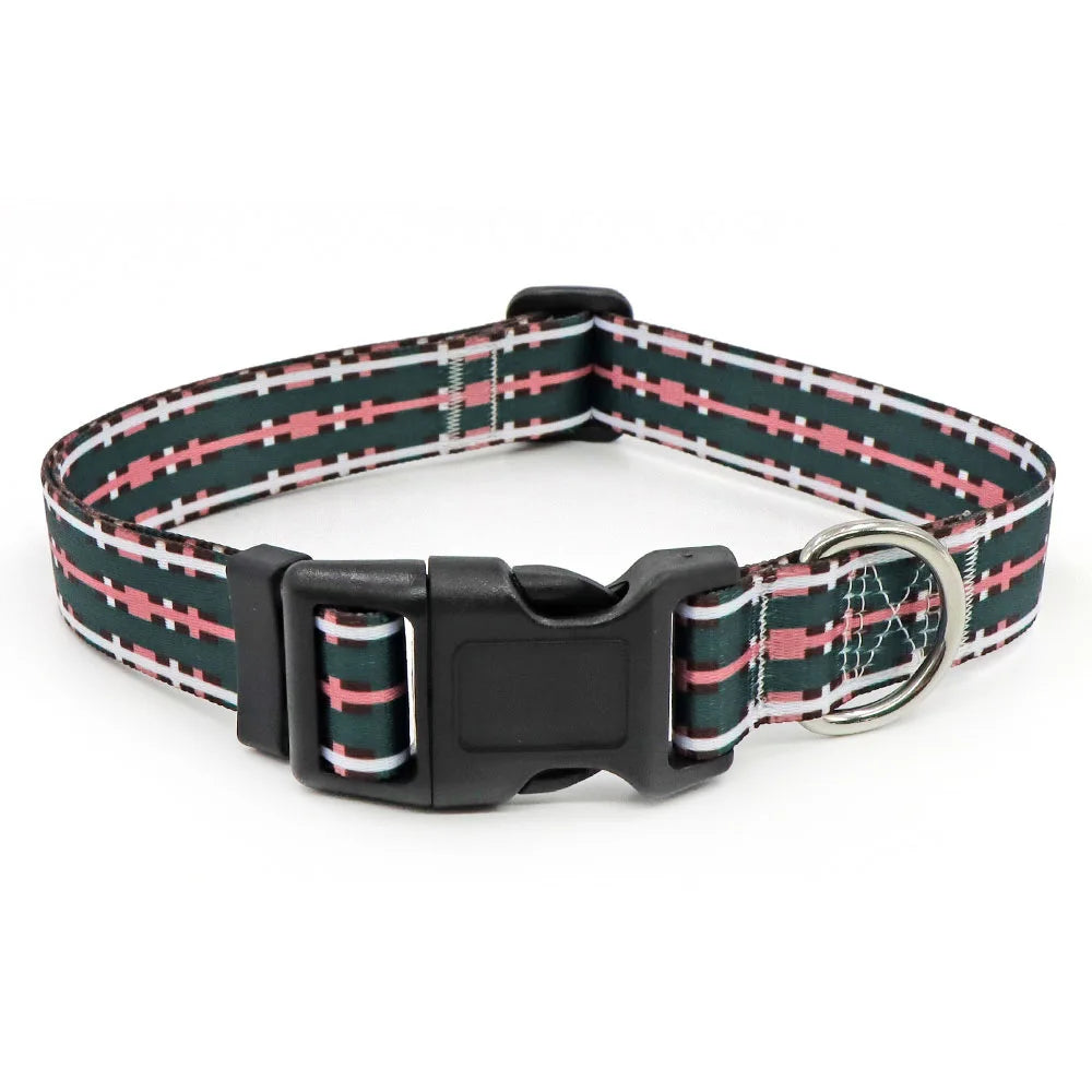 Boho Tribal & Floral Print Dog Collar
