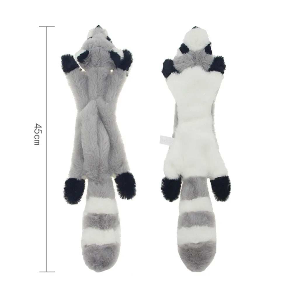Flat No-Stuffing Squeaky Animal Dog Toy