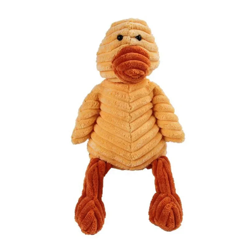 Corduroy Squeaky Plush Animal Dog Toy