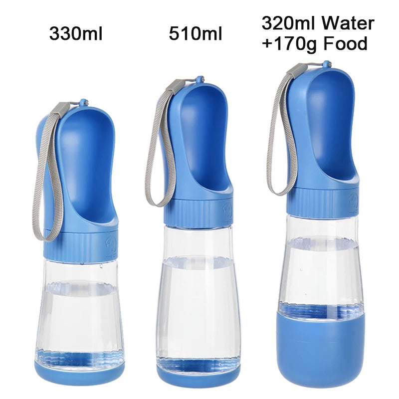 2-in-1 Portable Dog Water Bottle & Food Container