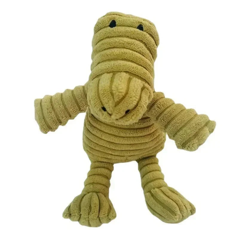 Corduroy Squeaky Plush Animal Dog Toy