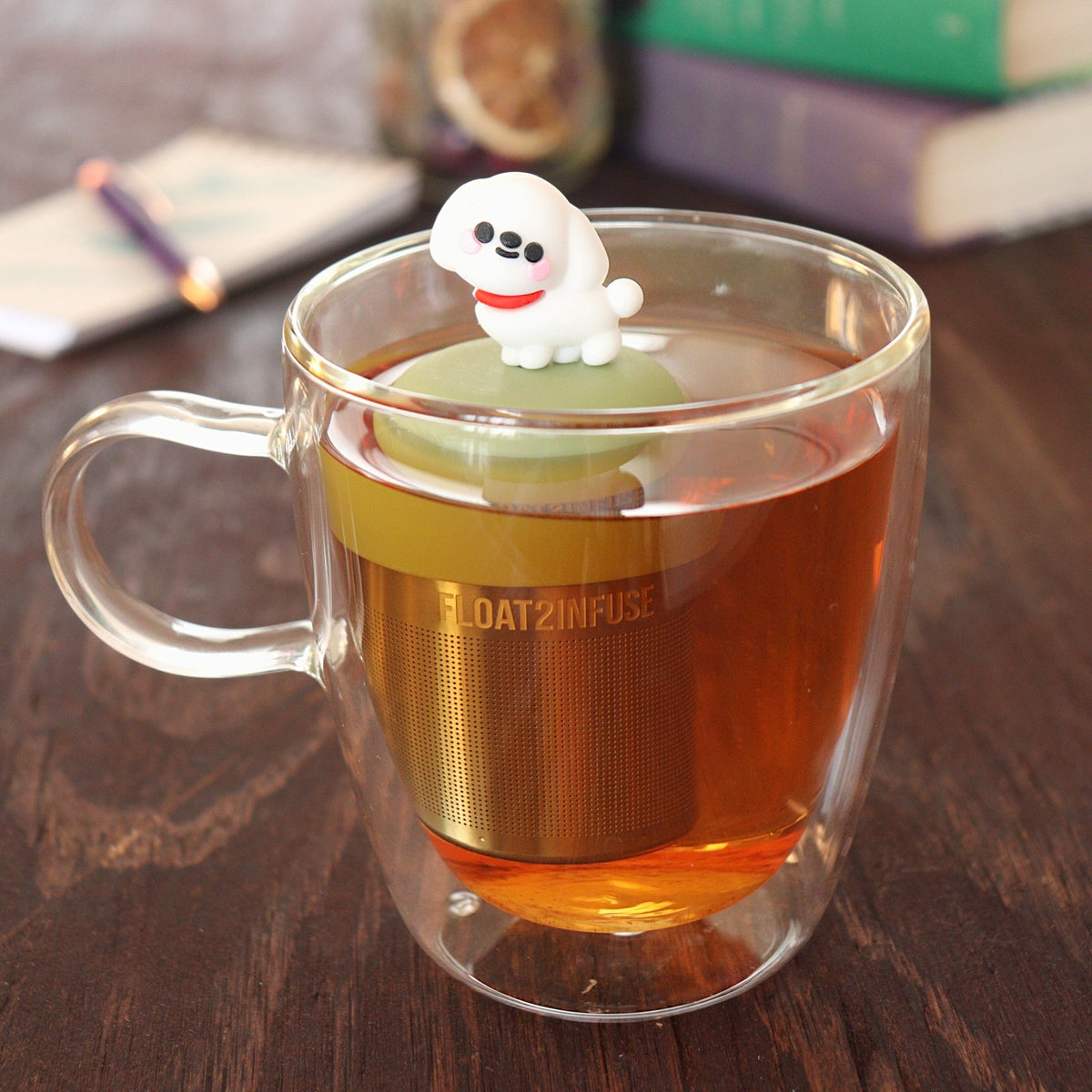 Floating Maltese Dog Tea Infuser - Cute Tea Infuser for Loose Tea