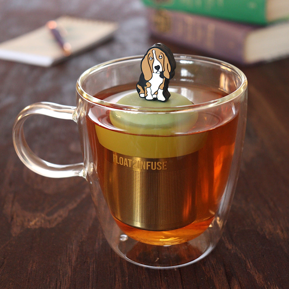 Floating Basset Hound Tea Infuser - Cute Tea Infuser for Loose Tea
