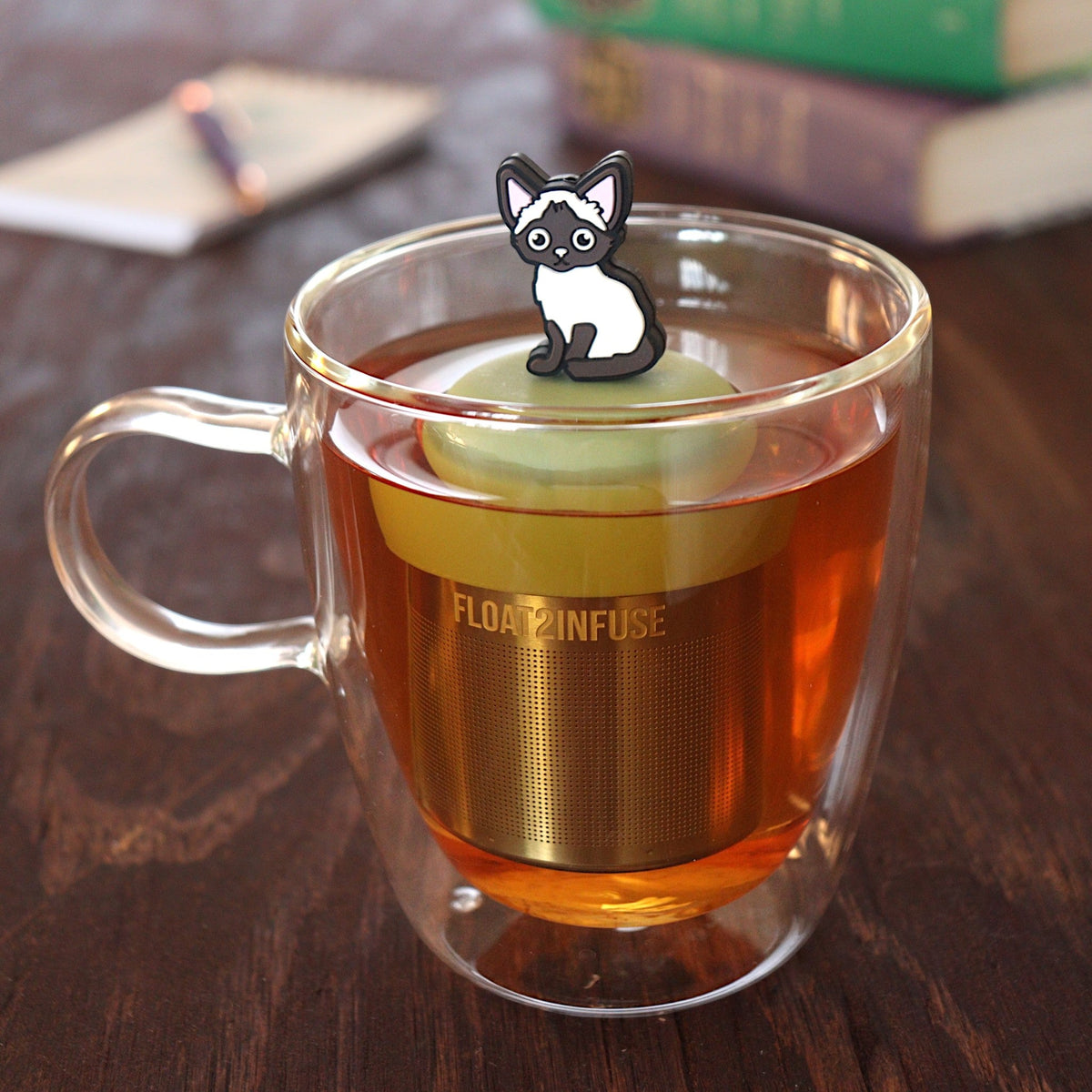 Floating Siamese Cat Tea Infuser - Cute Tea Infuser for Loose Leaf Tea