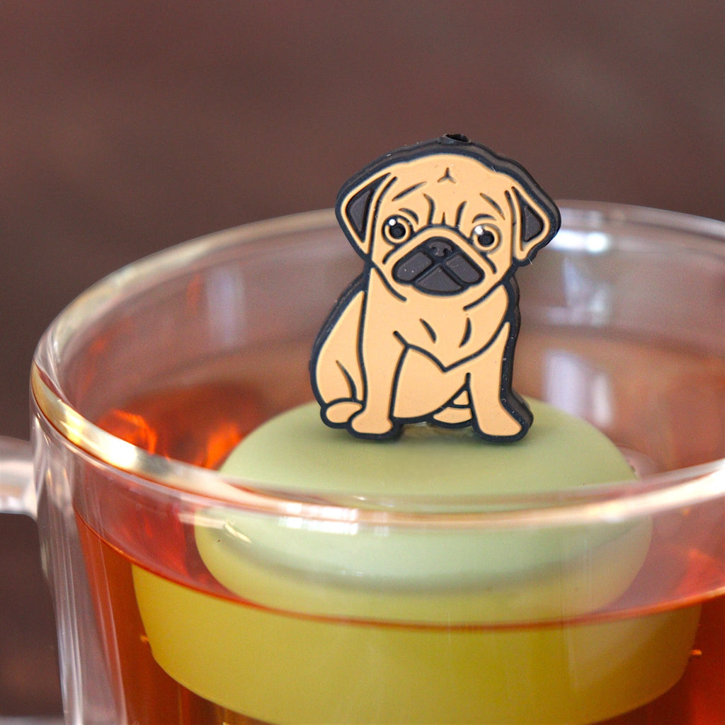 Floating Brown Pug Tea Infuser - Cute Tea Infuser for Loose Leaf Tea
