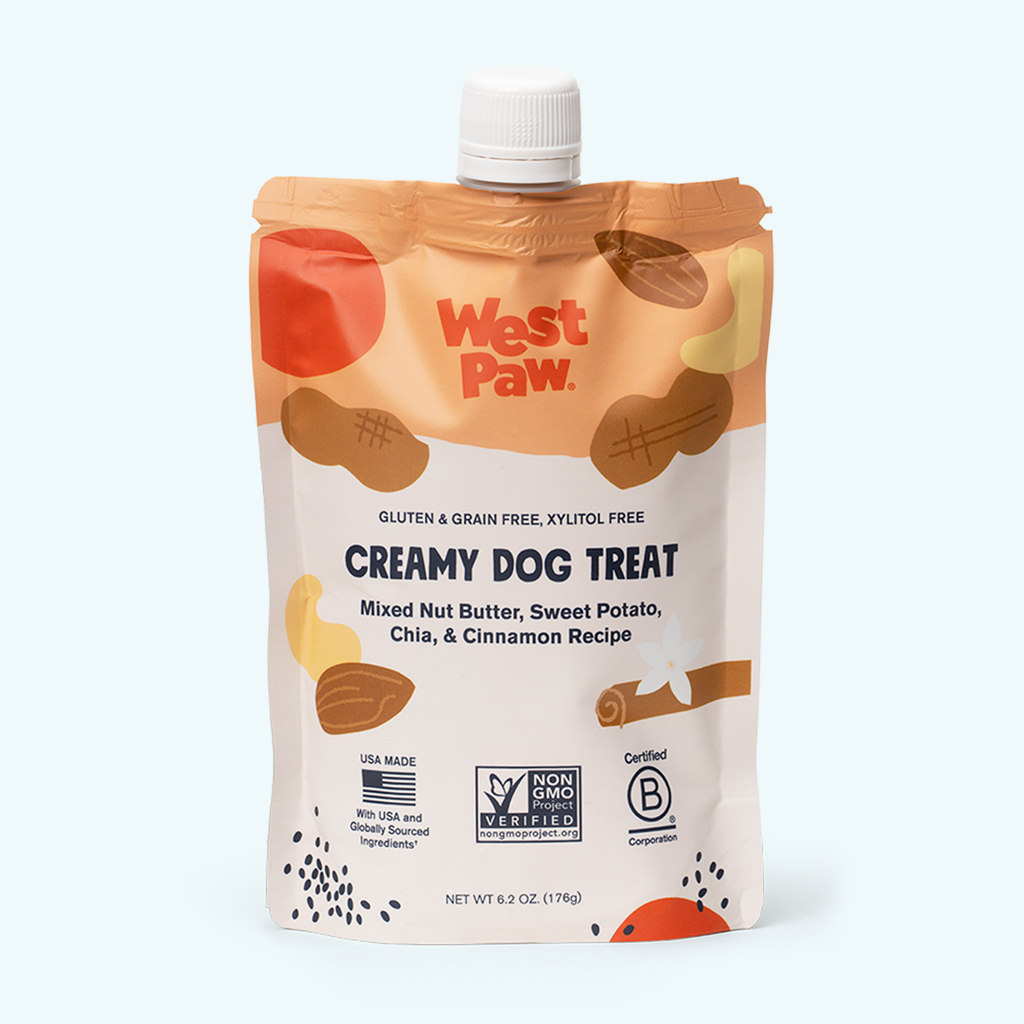 Mixed Nut Butter, Sweet Potato & Chia Creamy Dog Treat