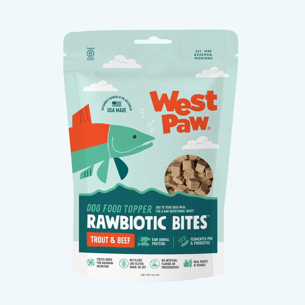 Rawbiotic Bites™ Trout & Beef — Freeze-Dried Raw Dog Food Topper