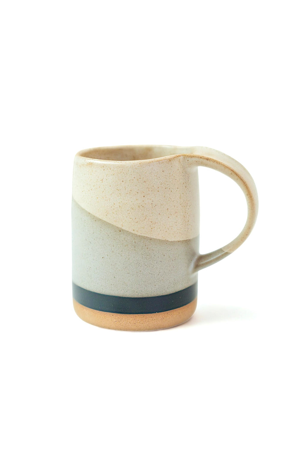 Color Block Speckled Stoneware Mug